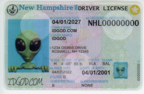 New Hampshire Fake ID